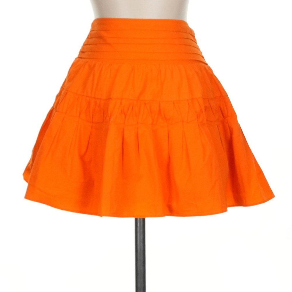 Ramy Brook Bright Orange Mini Skirt